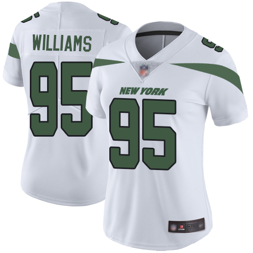 New York Jets Limited White Women Quinnen Williams Road Jersey NFL Football #95 Vapor Untouchable->youth nfl jersey->Youth Jersey